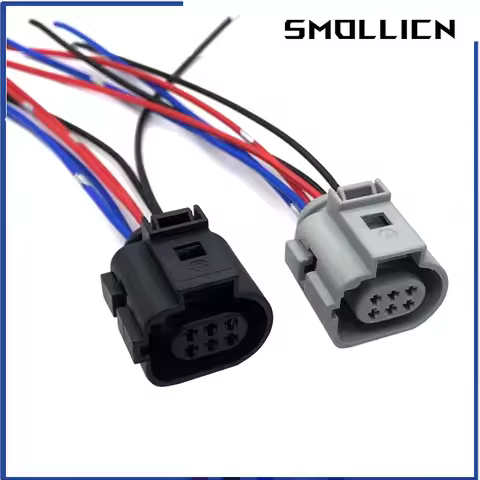 6 Pin EGR Valve Connector Plug With 15cm 18AWG Cable Wire Harness 1J0 973 713 G 1J0973713G 42121200 
