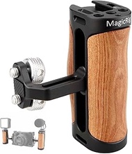 MAGICRIG Universal Mini Side Handle Wood Handlegrip for DSLR Camera Cage , for A6600 A6400 A6500 A7R