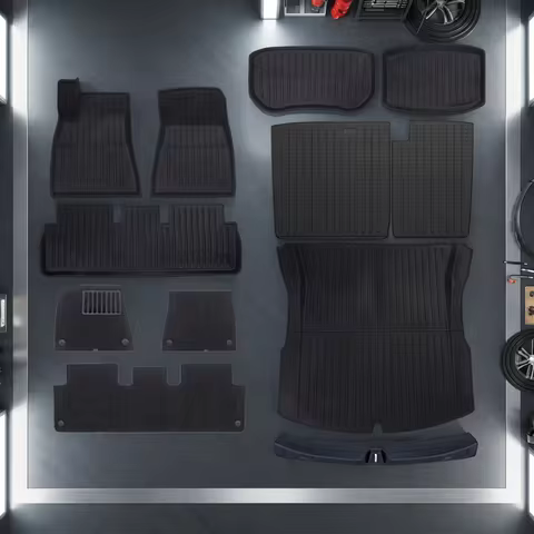For Tesla Model 3 Highland Accessories TPE Floor Mat Cargo Liner Waterproof Trunk Mat for Tesla Mode