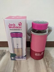 Jackwolfskin飛狼 晶漾雙層玻璃瓶 粉色 含淺水布套提袋