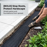 Plastic Root Barrier & Plant Root Control Board for Garden Drainage System, All-Season Use