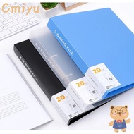 CMIYUMY Transparent Folder, 2 Holes D-shaped Binder File Folder,  Office Document Plastic Lever Arch