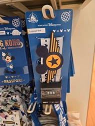 機場系列 米奇 Mickey 米奇頭造型 圖案 密碼鎖 行李束帶 -香港迪士尼樂園 baggage belt