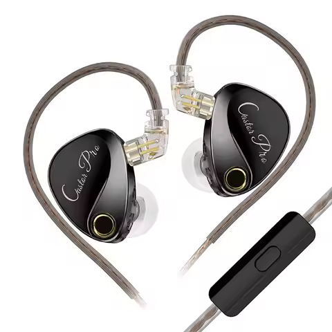 KZ Castor PRO Wired In-Ear Earphones Dynamic Drivers High-end Tunable Earphones HIFI Sound IEM Bass 