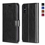 ▶$1 Shop Coupon◀  OCASE iPhone X Wallet Case, iPhone 10 Case [ Wireless Charging ] [ Card Slot ] [ K