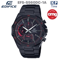 Casio Edifice Solar Slim กระจกแซฟไฟร์ พลังงานแสงอาทิตย์ นาฬิกาข้อมือผู้ชาย สายสแตนเลส รุ่น EFS-S560DC-1A ของแท้ประกันศูนย์ CMG