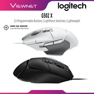 LOGITECH GAMING G502 X WIRED USB MOUSE | HERO 25K SENSOR | LIGHTFORCE SWITCHES | 13 PROGRAMMABLE BUT