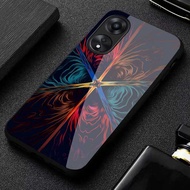 Softcase Kaca OPPO A18 - Casing HP OPPO A38 terbaru [M371] Casing OPPO - Motif Aestetik- Kesing Hand