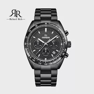 【Richard Rich】RR 星際霸主系列 黑帶黑面計時三眼陶瓷圈隕石面不鏽鋼腕錶