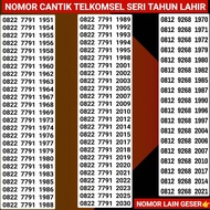 Nomor cantik kartu perdana cantik simpati seri tahun lahir