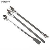 SHZTGM 12Pcs Stainless Steel Lab Spoon Spatula Laboratory Sampling Spoon Mixing Spatula