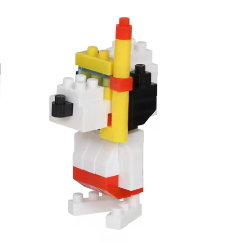 Nanoblock Snoopy Mininano Edition Peanuts Vol 3 Joe Cool Original Micro Sized Blocks Kit Authentic D