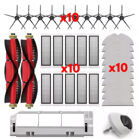 Fit For Roborock S5 / S5 Max / S6 / S6 MaxV / S6 Pure / E4 / E5 / S51 / S52 / S55 Roller Side Brush 