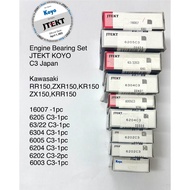 KAWASAKI RR150,ZXR150,ZX150,KR150,KRR150 ENGINE BEARING SET JTEKT KOYO C3 JAPAN.16007,6205,63/22,600