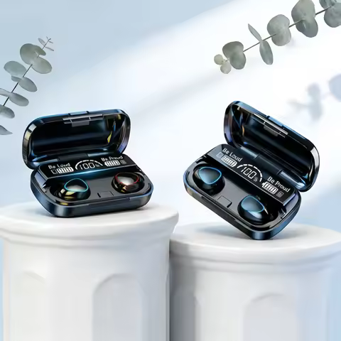 Bluetooth headset M10 hands-free LED Dispay headset Bluetooth HiFi stereo music wireless earplug wat