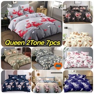 (READY STOCK) Cadar Queen 7in1 with Comforter Luxury High Quality Kain Cotton