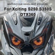 For Kymco XCITING S350 Xciting S250 S 250 DTX360 Motorcycle Headlight Protective Stickers Waterproof
