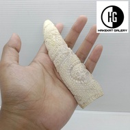 pipa rokok once taring iga duyung ukir naga E164