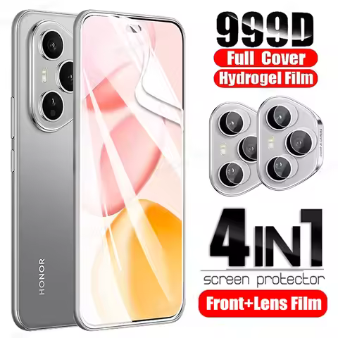 4IN1 Hydrogel Film For Honor 400 Pro 200 100 90 Lite Screen Protector For Honor Magic 7 6 Lite Pro X