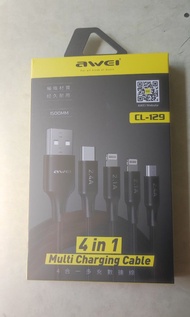 Awei「CL-129」4合1多功能充電 及 數據線