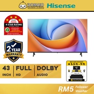 HISENSE 43" FULL HD VIDAA A4Q SERIES LED TV HSS-LED-43E4Q