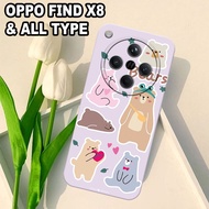 G8 - Latest OPPO FIND X8 Softcase 2024 - Flexible rubber material - CUTE Motif - Latest OPPO FIND X8