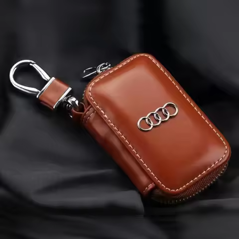 Car Key Remote Control Keychain Holder Storage Bag Wallet For Audi Sline A3 A4 A5 A6 A7 A8 TT Q3 Q5 