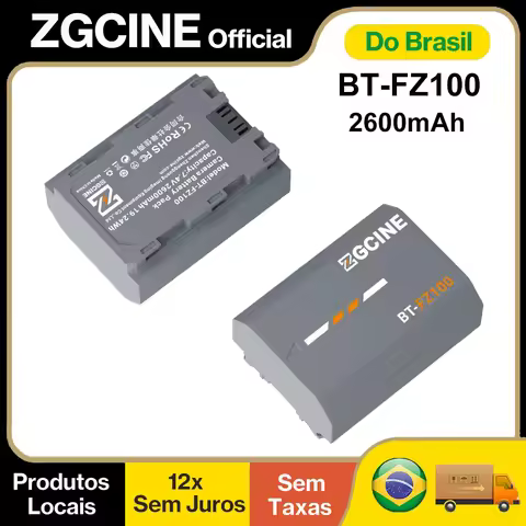 【Do Brasil】ZGCINE BT-FZ100 Camera Battery 2600mAh for Sony A7M5 A7IV A7CII ZV-E1 A6700 FX3 FX30 ZV-E