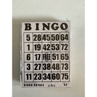 Large Royal Bingo Card all Black