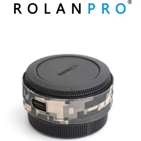 ROLANPRO Camera Lens Cover for Canon EF-EOS R Adapter Ring Lens Camouflage Sleeve For Canon Camera L