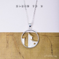 National Style Design with Ethnic Style Small Courtyard Niche Necklace Personality House Element s92