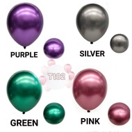 Latex Balloon 12 inch Balloon Warna Krom