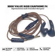 High Value KGIS P4 Hifi Earphone With Mic Excellent Bass Headset