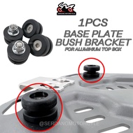 [1PCS] NJX Base Plate Bush Bracket Plastic Screw Universal Base Plate Bush Bracket Holder Screw Top Box Aluminium