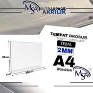 Acrylic Tent Holder Acrylic A4 T LANDSCAPE /A4 T Acrylic 2mm