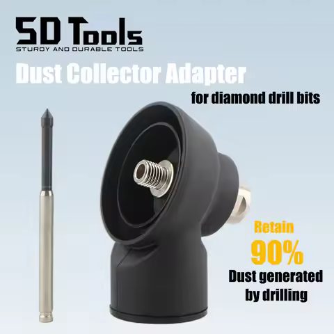 Dry Dust Collector Adapter For M16 Thread Diamond Core Drill Bits Hole Saw 68mm-82mm Dry Drilling Du