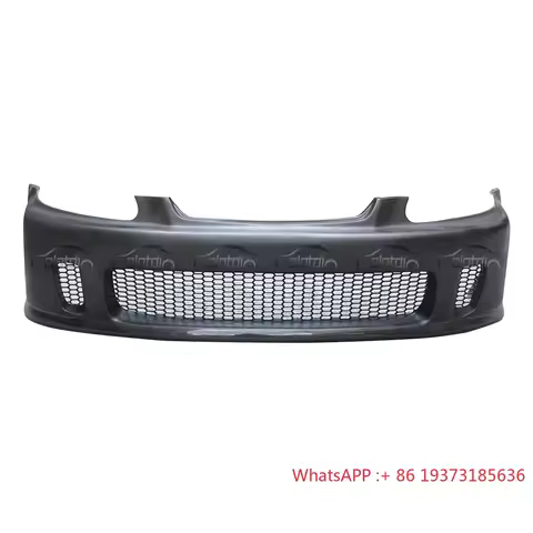 N1 Style 1996-1998 FRP Front Bumper Carbon Fiber Lip Spoiler Body Kit for Honda Civic EG EK Type R A