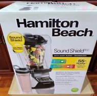 [全新] [全新] [全新] Hamilton Beach SoundShield 5 段速攪拌機 950 瓦 冰粉碎和清潔程序 50 盎司(約 1.4 毫升)玻璃 + 便攜式罐子,混合食物 奶昔和冰