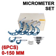 Micrometer Set 0-150 6 PCS LEXEES Manual Outside Mikrometer 0 25 50 75 100 150 Luar