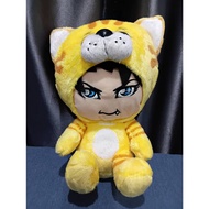 Anime Doll GACKT Gakucchi Yellow Tiger Furyu Mascot Strap 13" Plush Toy Japan