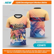 [READY STOCK]2025 CDW Full Sublimation T-shirt. Full Sublimation Polo Shirt Men's Clothing Women's C
