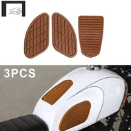 3PCS Motorcycle Cafe Racer Tank Traction Pad Side Gas Side Panels