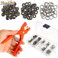TOPTOOL 50/100 Plastic Pliers Buckle Five-claw Buckle Button Claw Set Metal Sewing Buttons