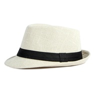 Summer Straw Hat Men Cool Jazz Cap Fedora Sun Hats For Man Solid Paper Cool Fedoras Cap Summer Fedora Women Hat Cap