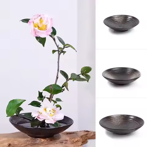 Japanese Ceramic Frog Vase Bouquet Ikebana Flower Arrangement Bowl Device Ikebana Centerpieces Tea T