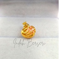 SA81188 Gold 916 Emas Charm / Loket / Pendant 0.31g