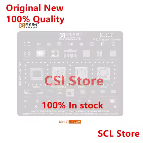 AMAOE MI17 Stencil Reballing For MT6891Z MT6893Z MT6877V MT6833V Dimensity 700 810 920 1080 1100 120