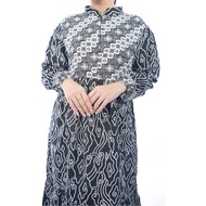 Terlaris Batik Trusmi Dress Batik Wanita Gamis Batik Kombinasi Liris