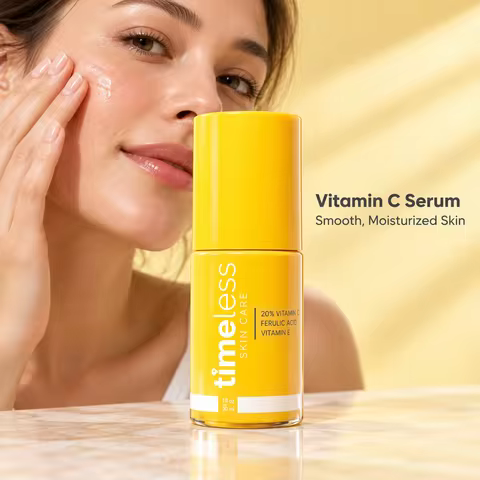 30ml Vitamin C Serum for Face Care, Featuring Ferulic Acid and Vitamin E for Daily Hydration and Smo
