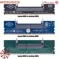 MSSUGC6 SO-DIMM to DIMM Adapter, 240pin 288pin Better Protection DDR3 DDR4 DDR5 RAM Adapter Card, Up